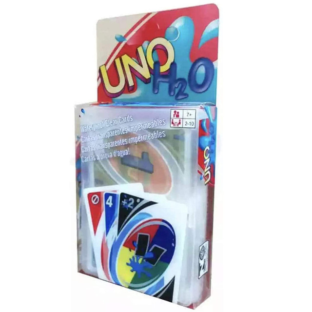 UNO H2O Card Game for Kids, Jogos de Tabuleiro, Impermeável, À Prova de  Pressão, PVC, Plástico, Transparente, Cartas, Dia das Bruxas, Presentes de  Aniversário - AliExpress